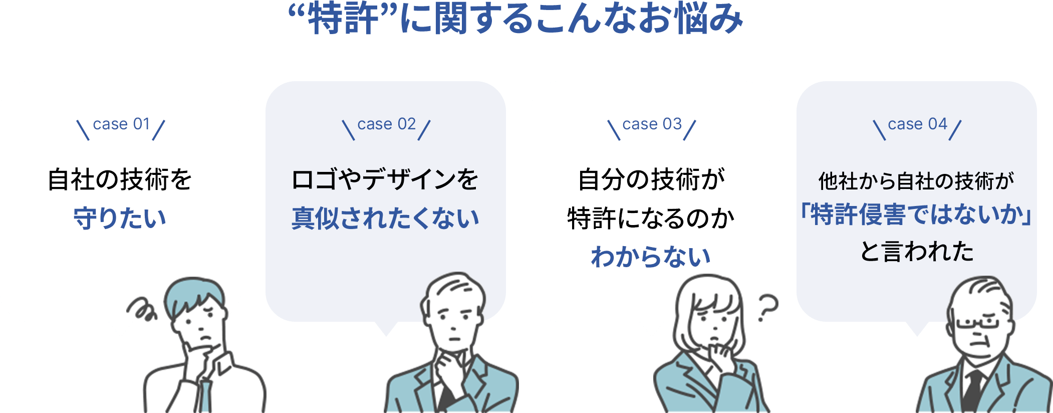 “特許”に関するこんなお悩み           
                