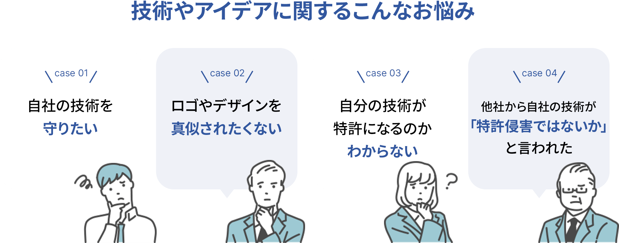 “特許”に関するこんなお悩み           
                
